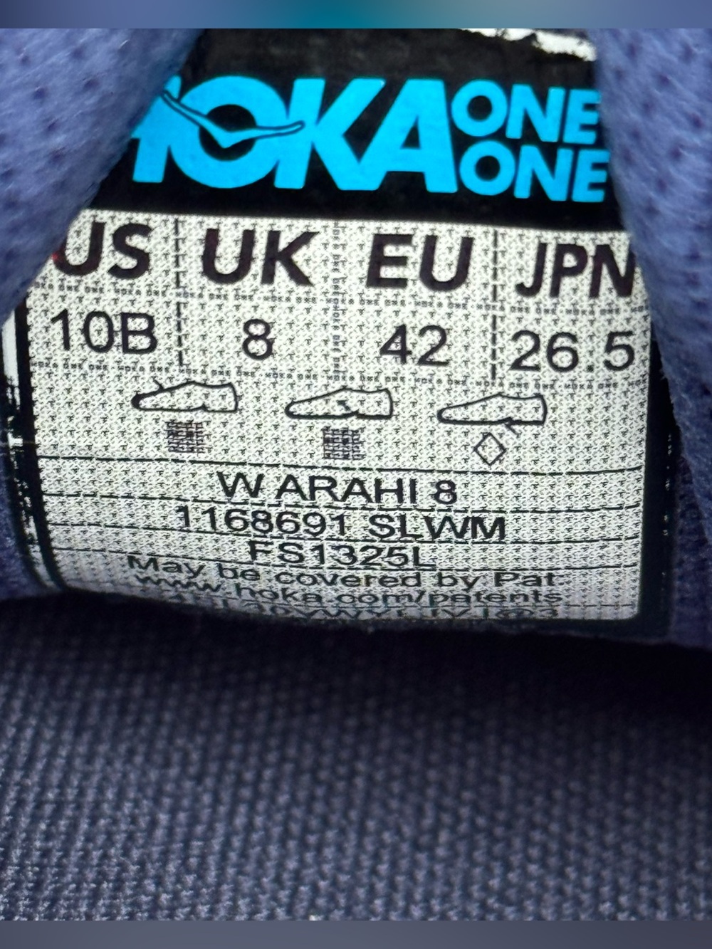 Hoka One One Arahi Shoes Womens 10 White Blue Running Walking Gym Active Lace - Picture 7 of 8